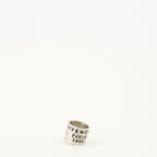 Givenchy Tape Ring, silver-tone ring, brass ring, engraved logo, Autumn-Winter collection