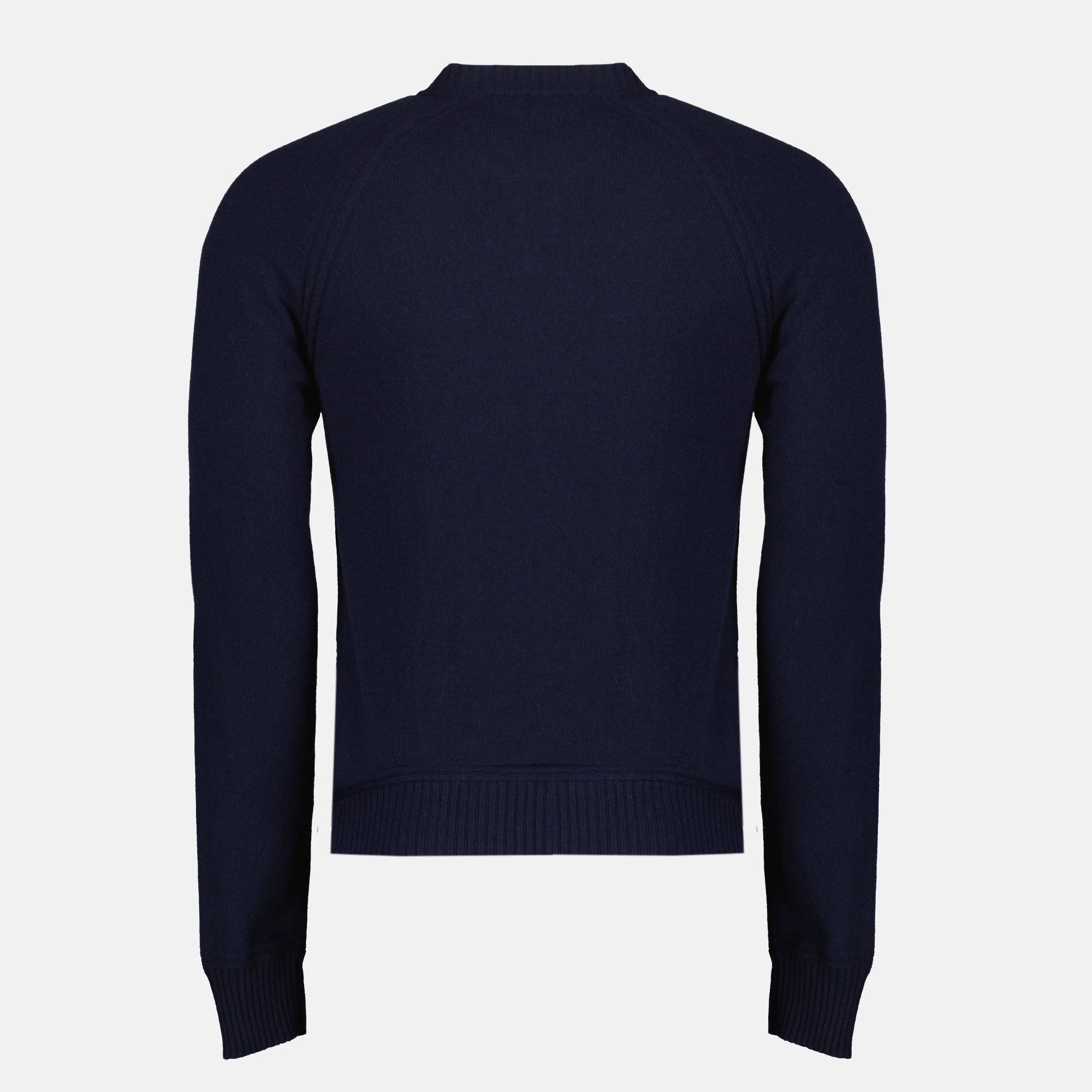 K-Way Sebas wool pull, navy knit pullover, men's knitwear, cashmere blend sweater, autumn winter fashion
