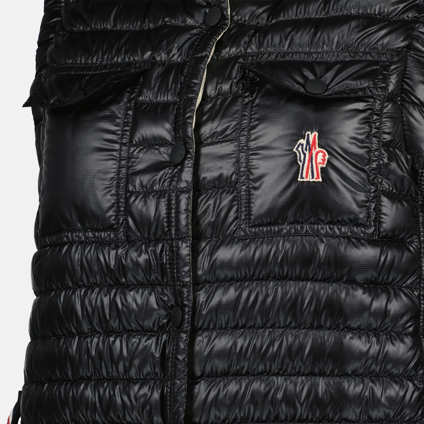 Moncler Gumiane 블랙 슬리브리스 다운 재킷
