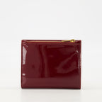 Bordeaux wallet, patent leather wallet, Saint Laurent wallet, Uptown wallet, luxury accessories
