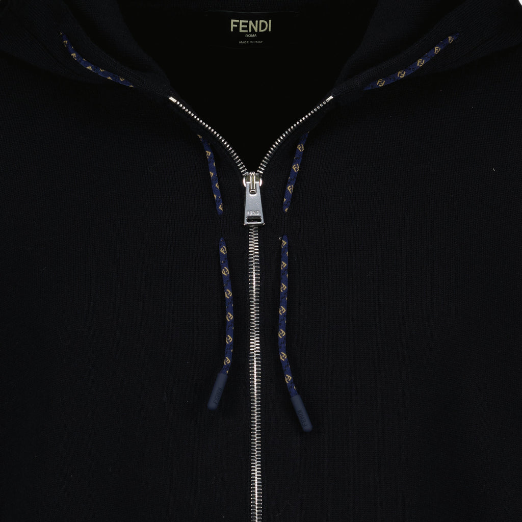Bilde av cashmere-zip-hoodie fra Fendi for menn - Sesong Vår-Sommer 2026 - Detalj 2