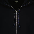 Image of Cashmere Zip Hoodie by Fendi for Men - Season Spring-Summer 2026 - Detail View 2