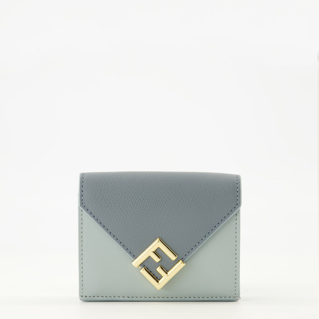 Bild der FF Diamonds Blue Brieftasche von Fendi für Frauen - Saison Frühling-Sommer 2026 - Vorderansicht