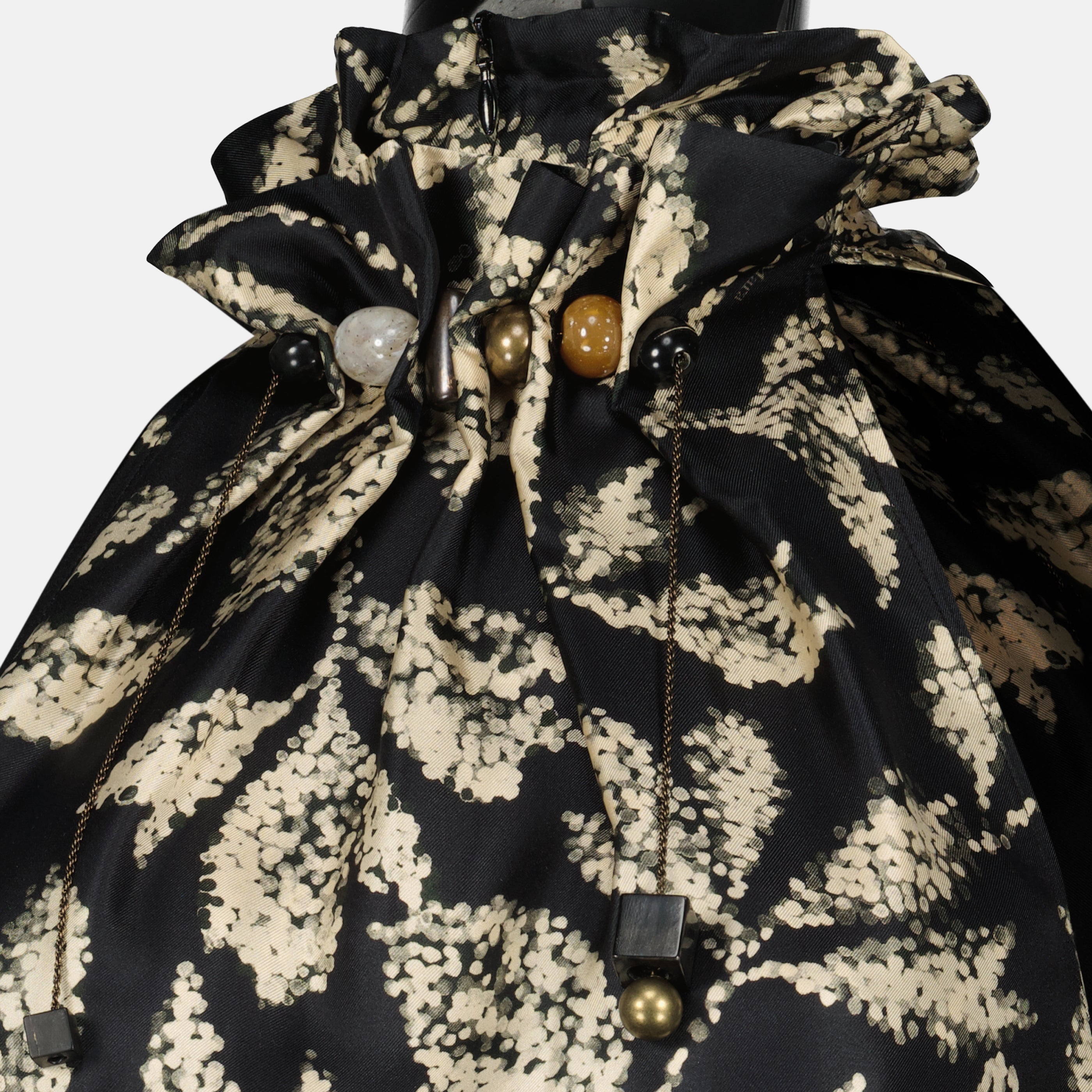 Black Silk Serge Dress