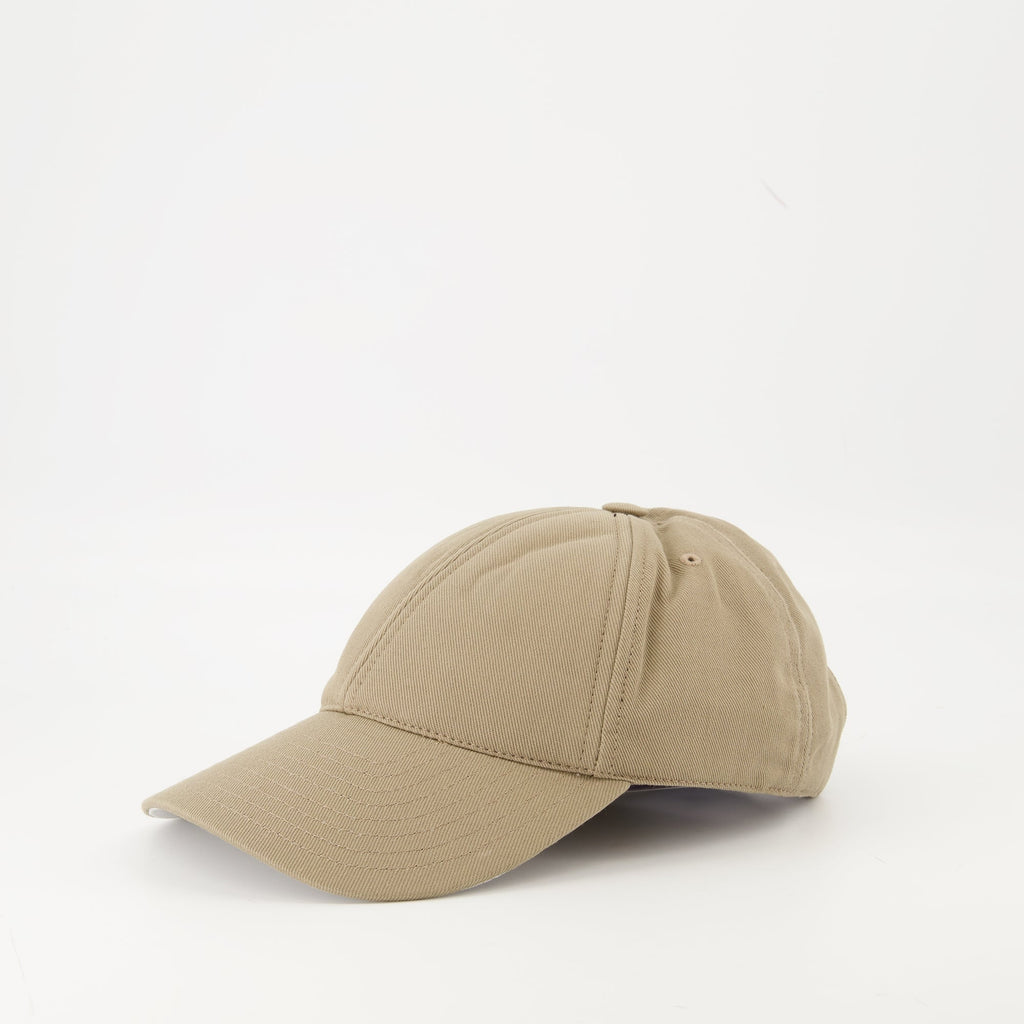 beige embroidered cap courreges women 15431737966972
