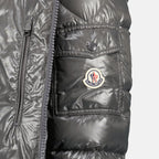 Moncler jacket, grey down jacket, Fall-Winter outerwear, luxury outerwear, down insulated jacket