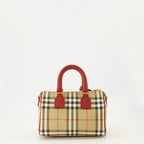 Image of Mini Bowling Check Bag by Burberry for Women - Season Spring-Summer 2026 - Back View