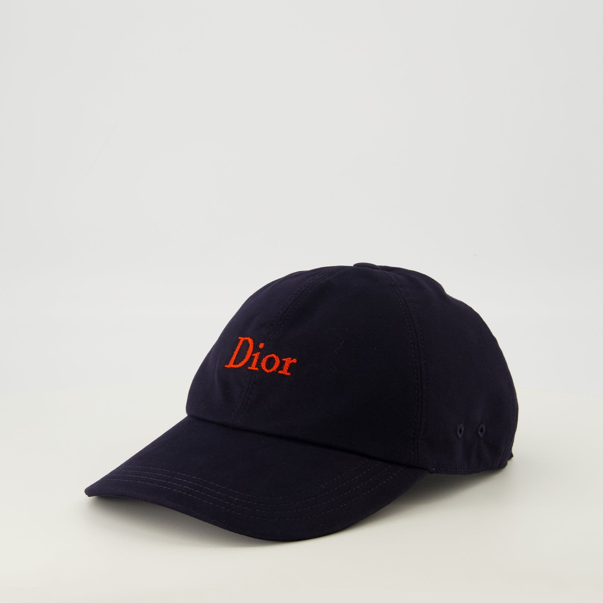 Brodert marineblå caps