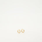 Greca earrings, gold hoop earrings, hypoallergenic jewelry, engraved logo earrings, classic clasp earrings