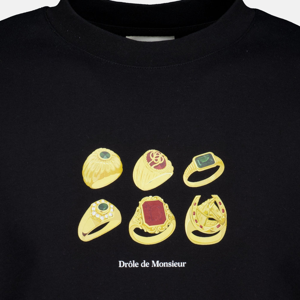 Camiseta negra Rings
