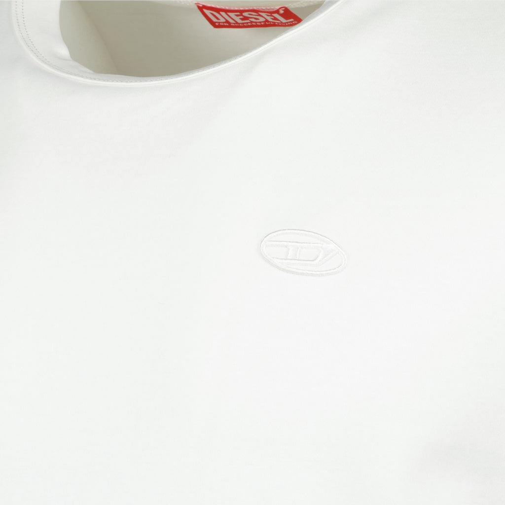 Image of White T-Adjust-Slits-R17 Tee by Diesel for Men - Season Spring-Summer 2025 - Product detail view 2