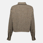 Imagen de chaqueta de camisa a cuadros de Moncler para mujeres - Temporada Otoño-Invierno 2025 - Vista trasera