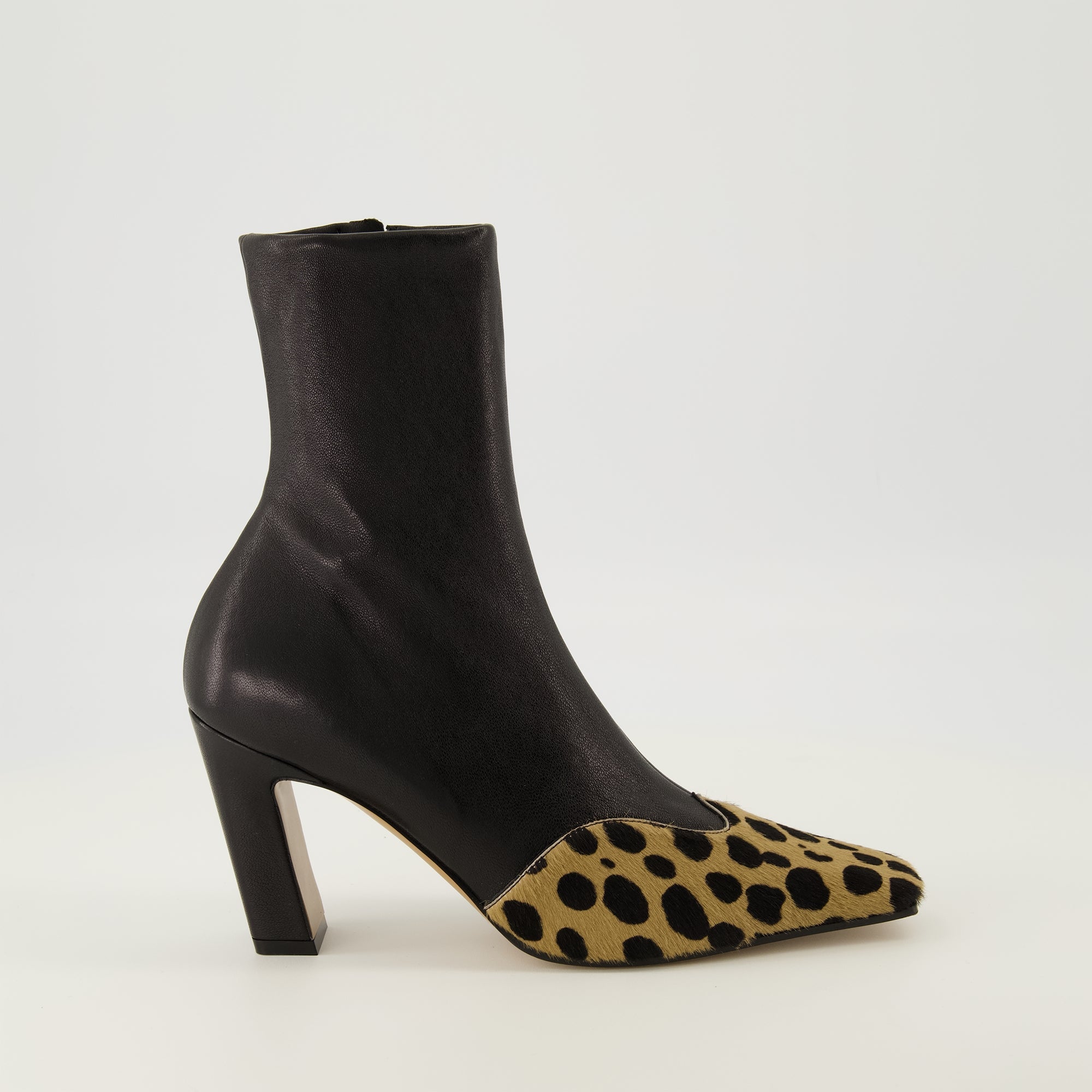 Khaite boots, ankle boots, leopard print, black boots, Fall Winter 2025
