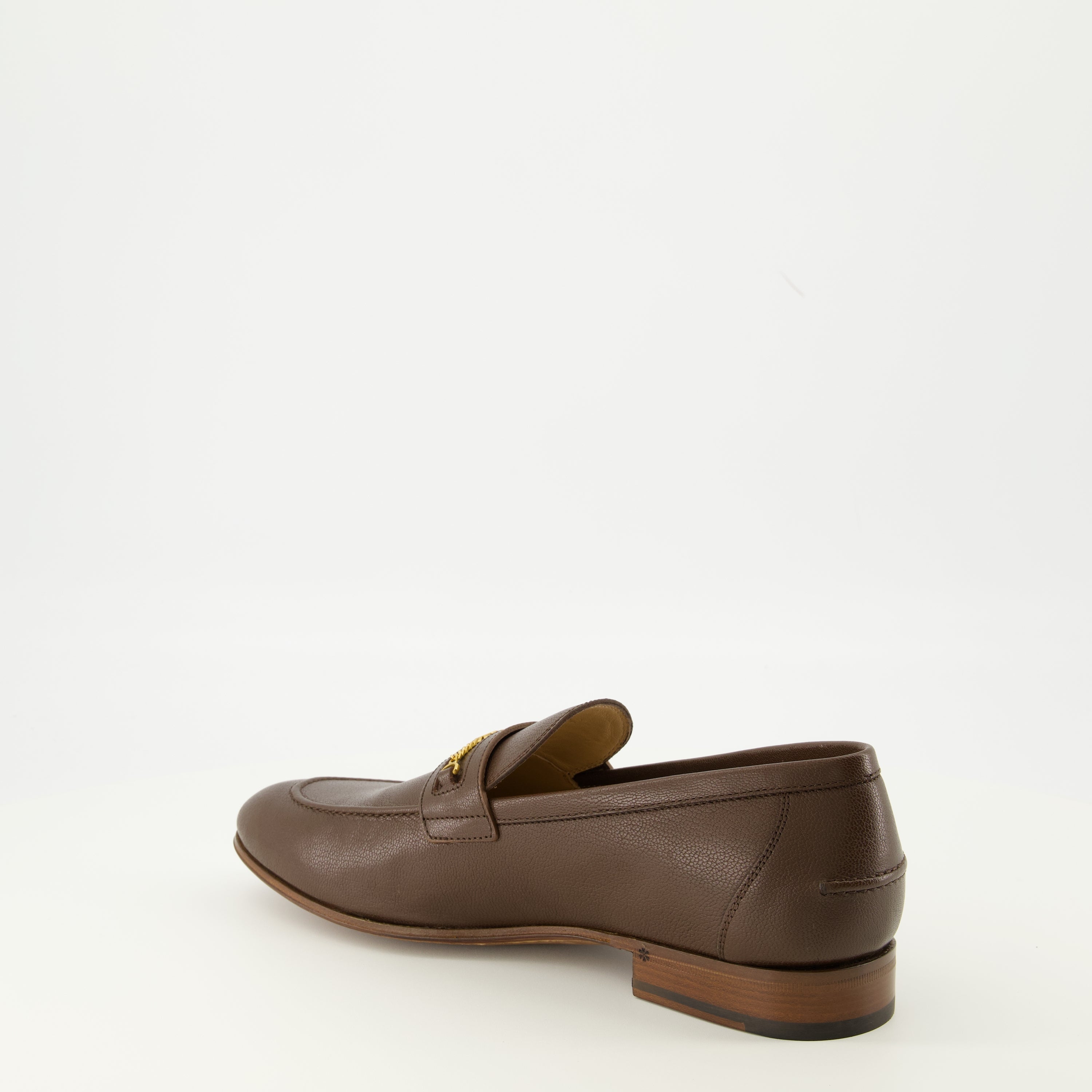 Vlogo moccasins, Valentino Garavani, brown leather shoes, luxury footwear, pointed toe moccasins