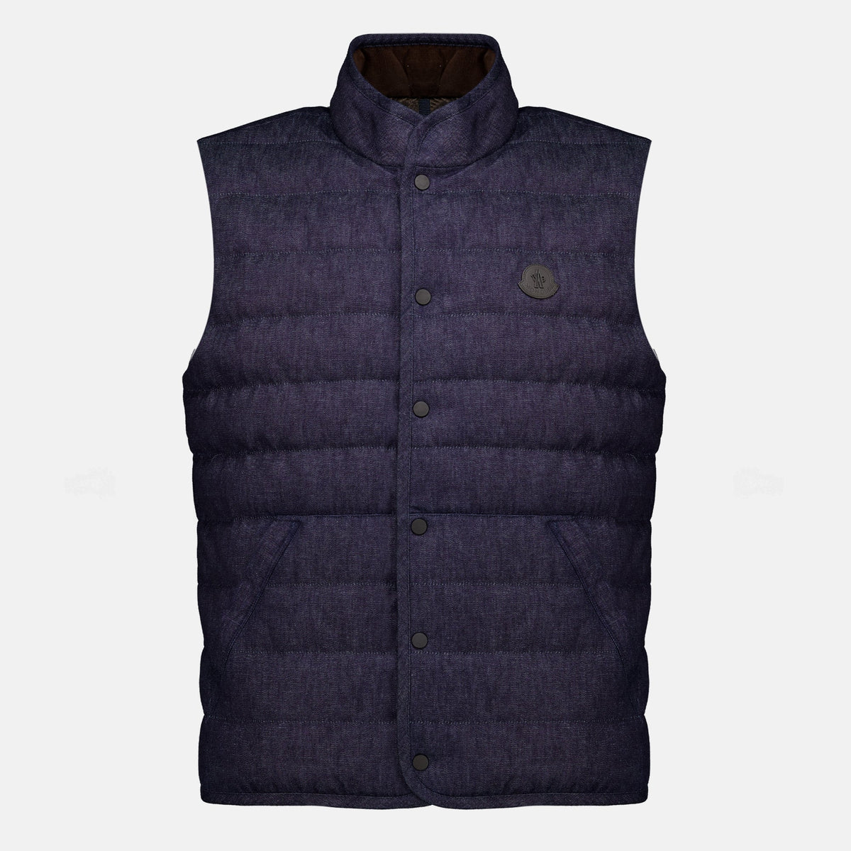Chaleco de plumón en denim Liorane