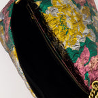 Saint Laurent bag, Jamie medium bag, brocade accessory, fashion handbag, luxury accessory