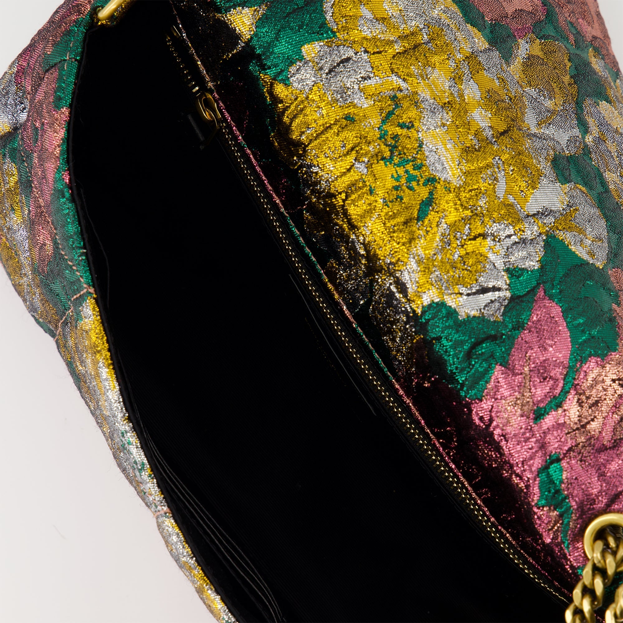 Saint Laurent bag, Jamie medium bag, brocade accessory, fashion handbag, luxury accessory