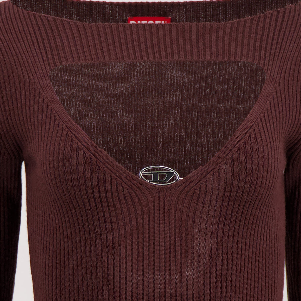 M-Oloni Wollkleid in Bordeaux