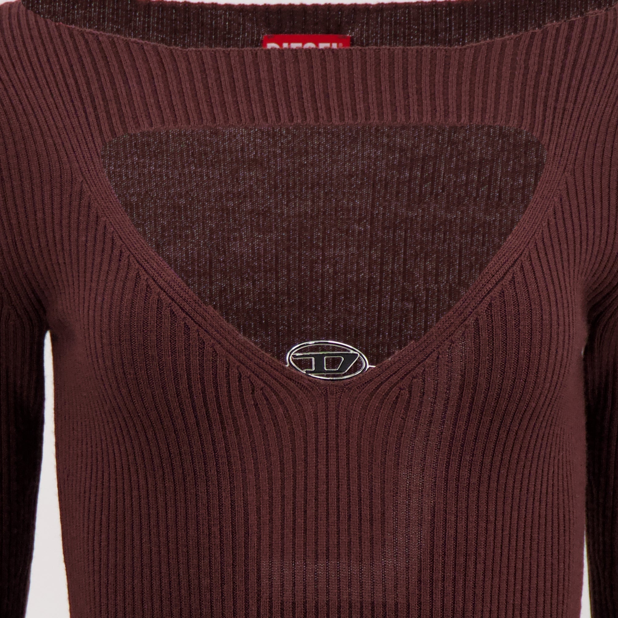 ディーゼル M-Oloni ウールドレス ボルドー