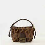 Fendi, La Mamma Baguette, velvet bag, luxury accessories, designer handbag