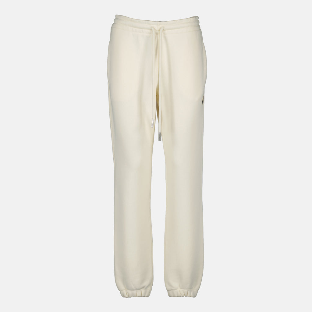 Image of White Sweatpants by Moncler for Women - Season Autumn-Winter 2025 - Front View