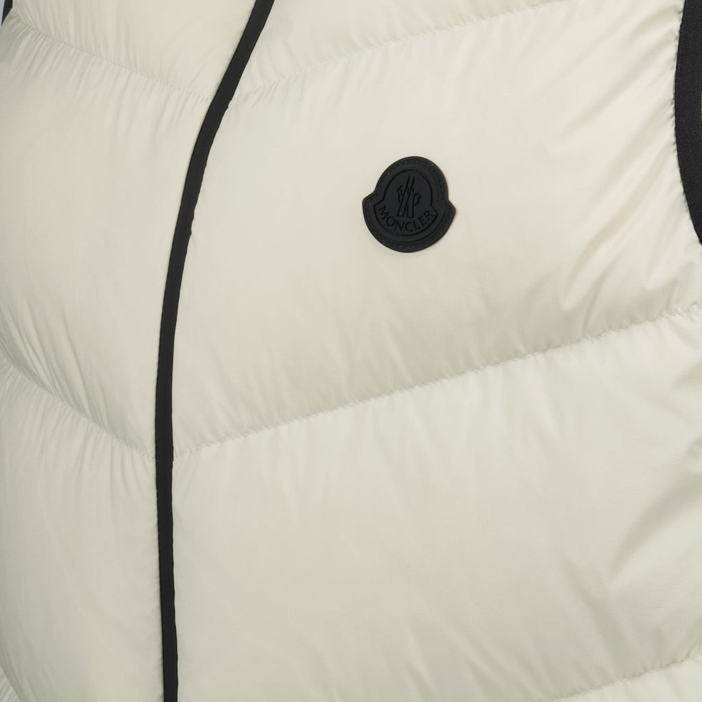 Moncler Guersac vest, beige down vest, luxury outerwear, men's vest, Autumn-Winter collection