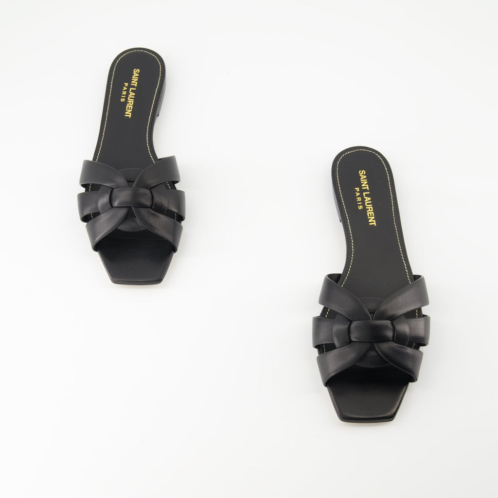 Image of Mules Tribute by Saint Laurent for Women - Season Spring-Summer 2025 - Front Right Three-Quarter View