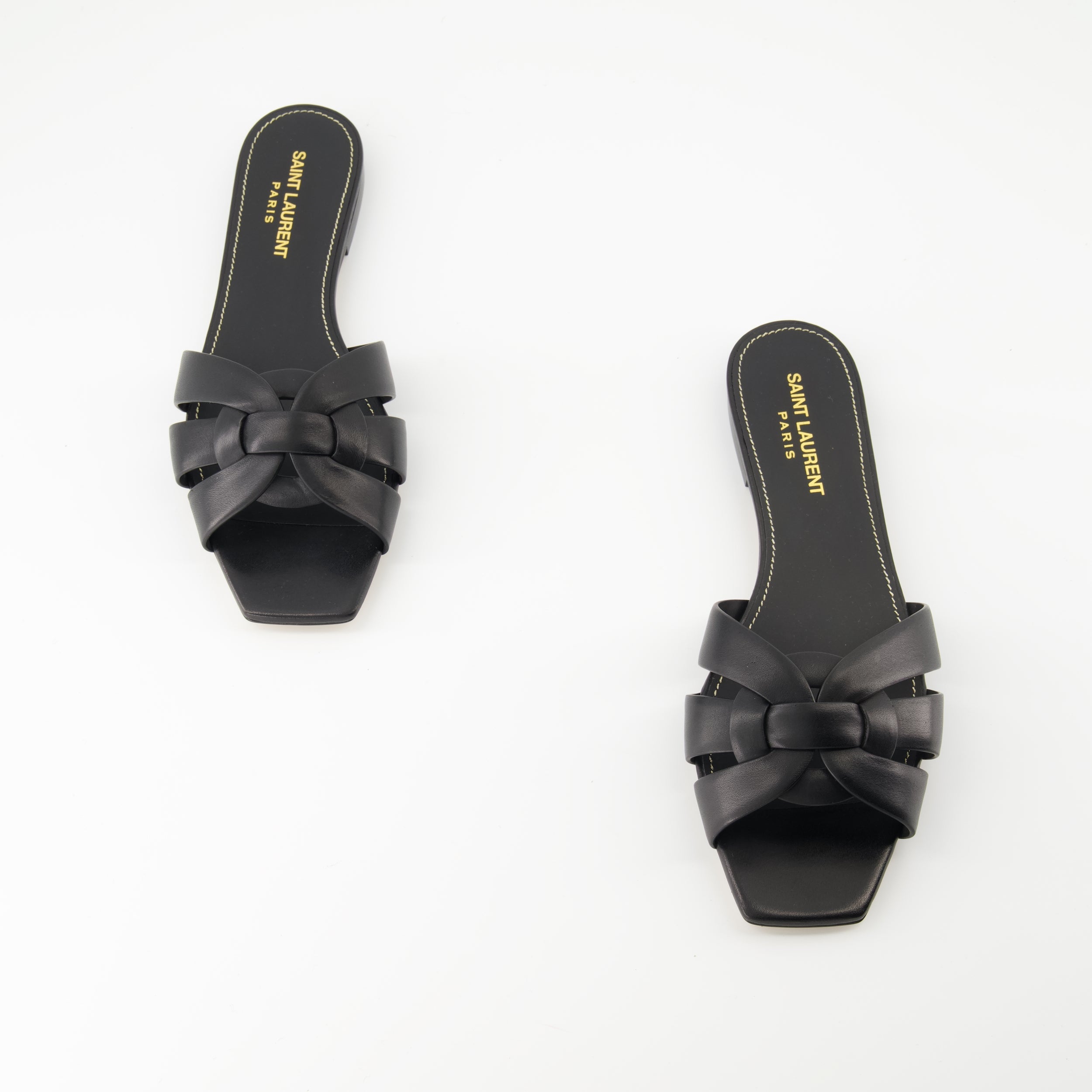 Image of Mules Tribute by Saint Laurent for Women - Season Spring-Summer 2025 - Front Right Three-Quarter View