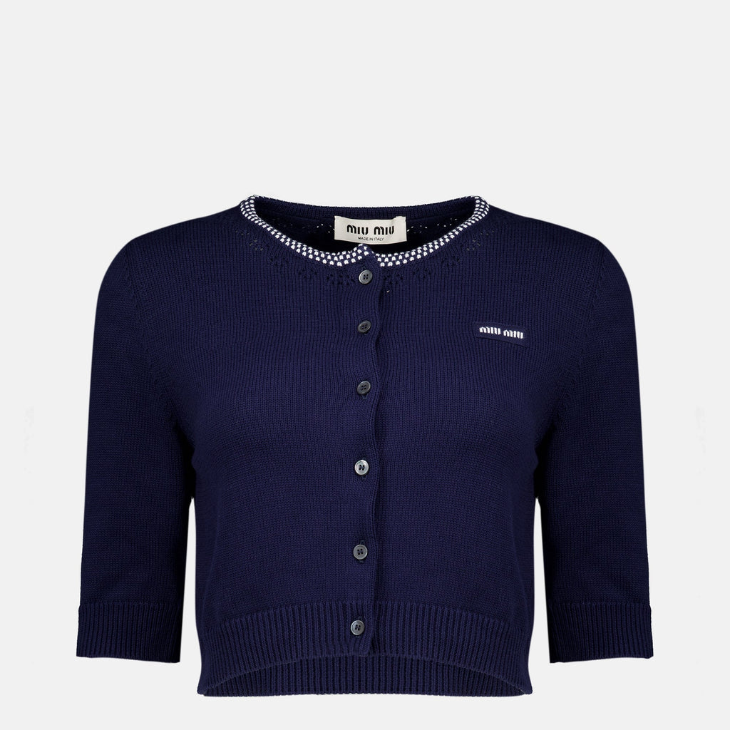 Kurzer Cardigan aus Baumwolle