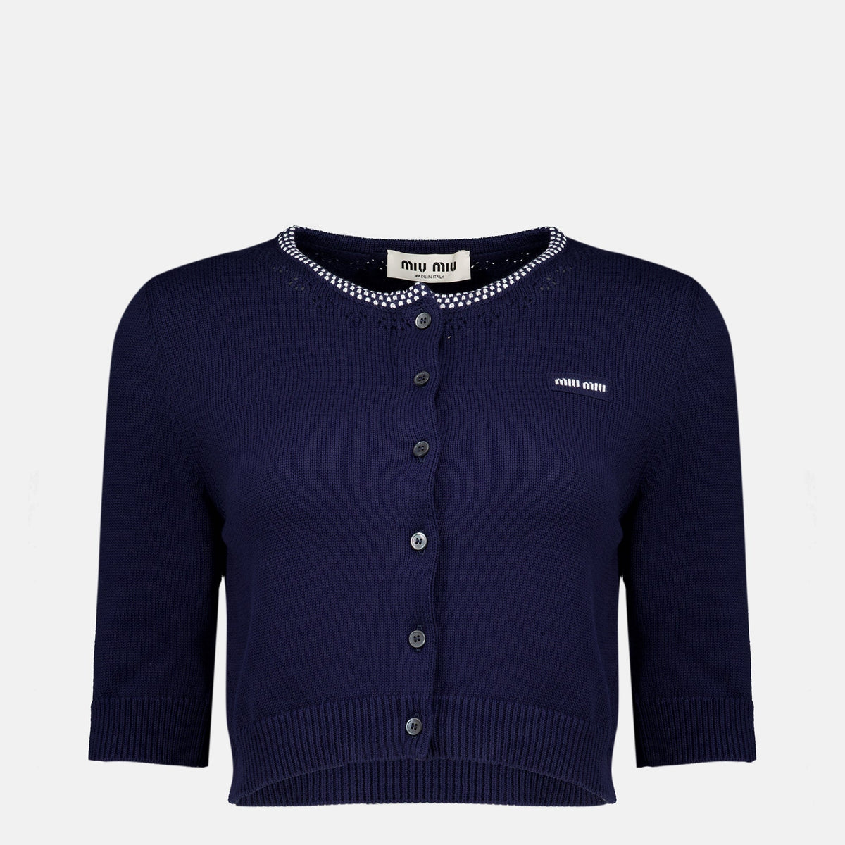 Kurzer Cardigan aus Baumwolle