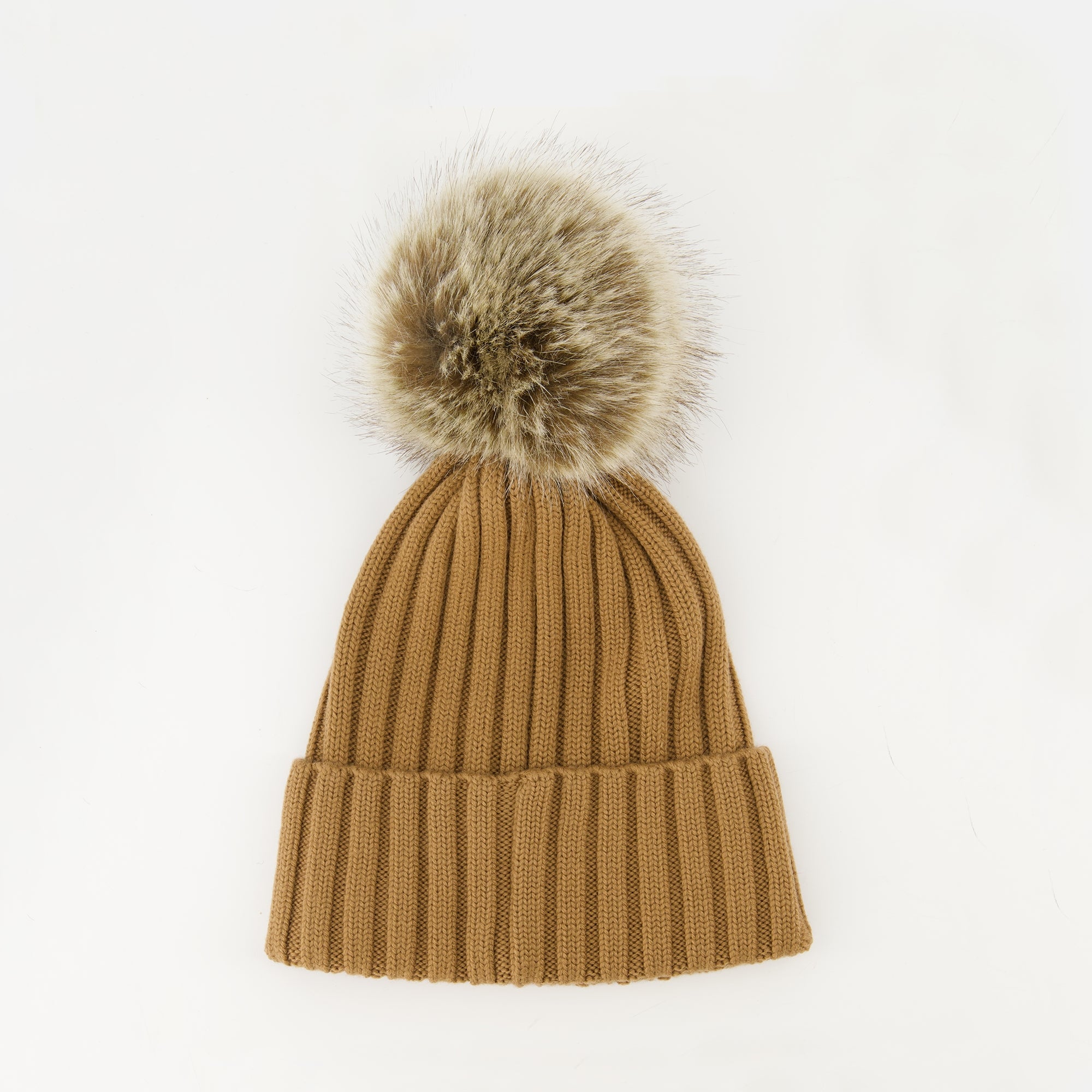 Moncler hat, wool hat, brown knitted hat, pompom hat, accessories