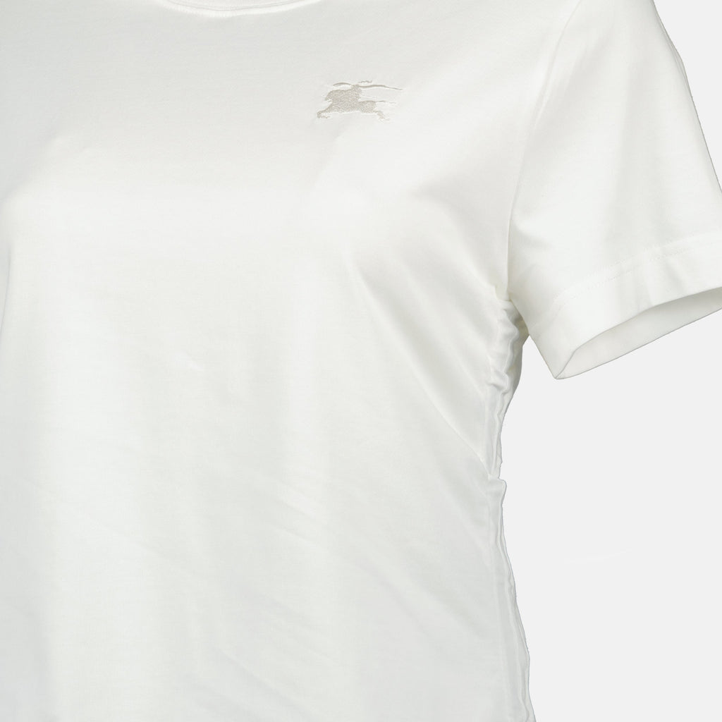 Image of White Festival T-shirt by Burberry for Women - Season Spring-Summer 2025 - Product detail view 2