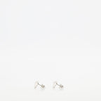 Medusa silver earrings, Versace earrings, hypoallergenic jewelry, chic earrings, modern accessories