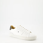 luxury sneakers, white-black leather sneakers, NL10 sneakers, New Lab collection, high-end footwear