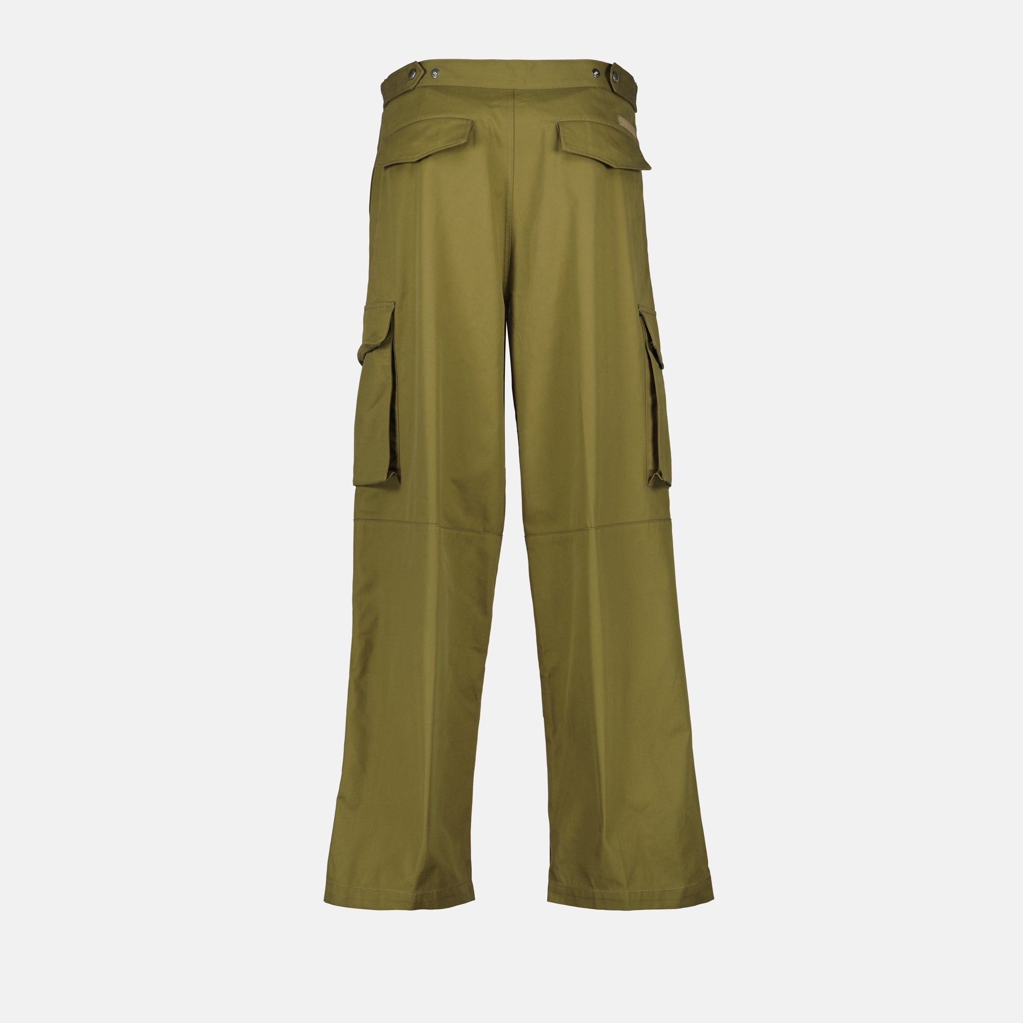 Imagen de Pantalones Cargo Kaki de Ami PARIS para Hombres - Temporada Otoño-Invierno 2025 - Vista de Detalle del Producto 1