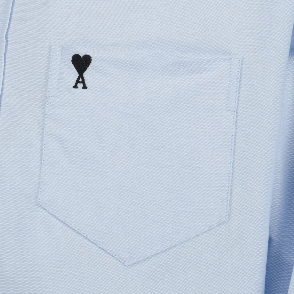 Camisa de Algodão Azul