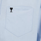 Chemise en coton bleue