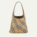 Plaid tote bag, Hobo bag, Burberry Autumn-Winter 2024, Vintage check bag, Luxury accessories
