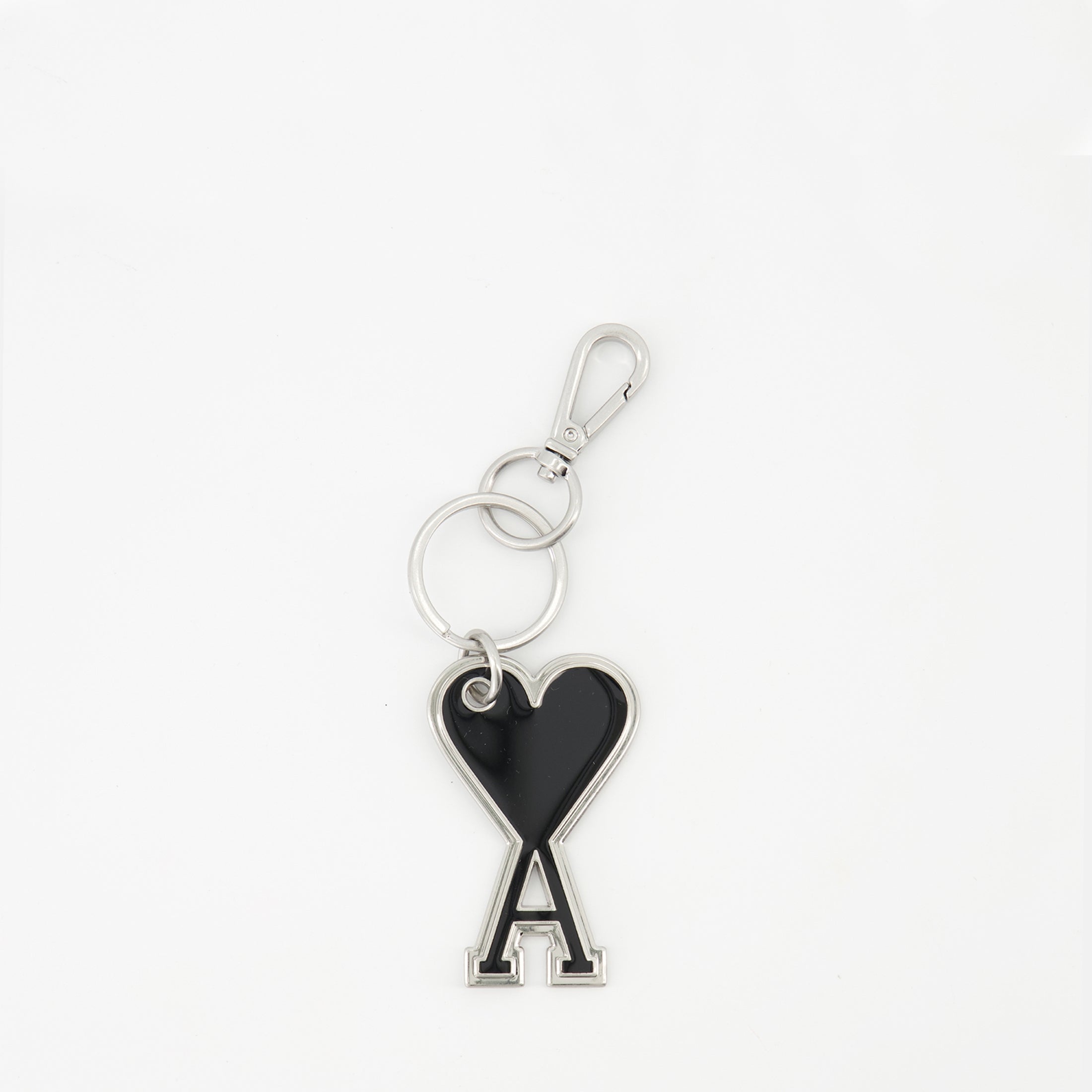 keychain, Ami de Coeur, black keychain, unisex accessory, metal keychain