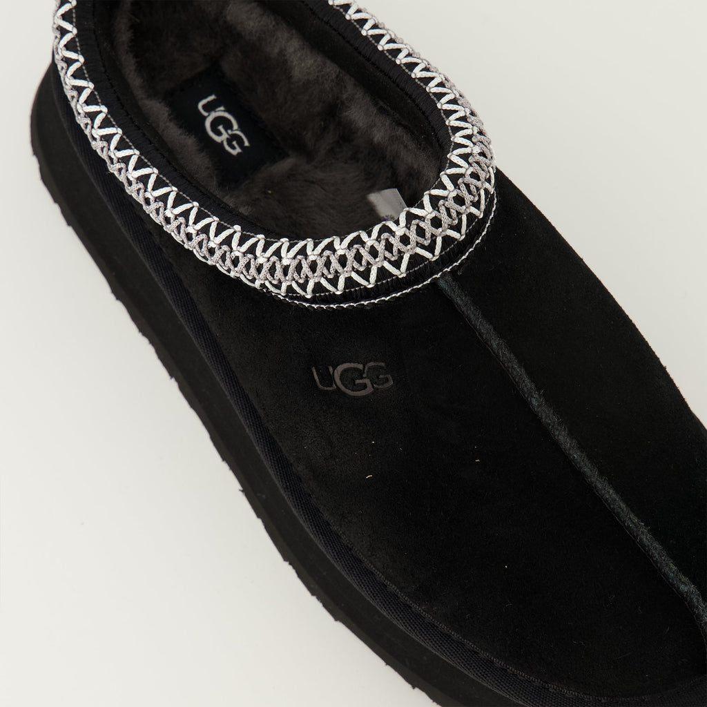 Tazz II mules, UGG white suede mules, comfortable slip-on shoes, rubber outsole mules, women's footwear