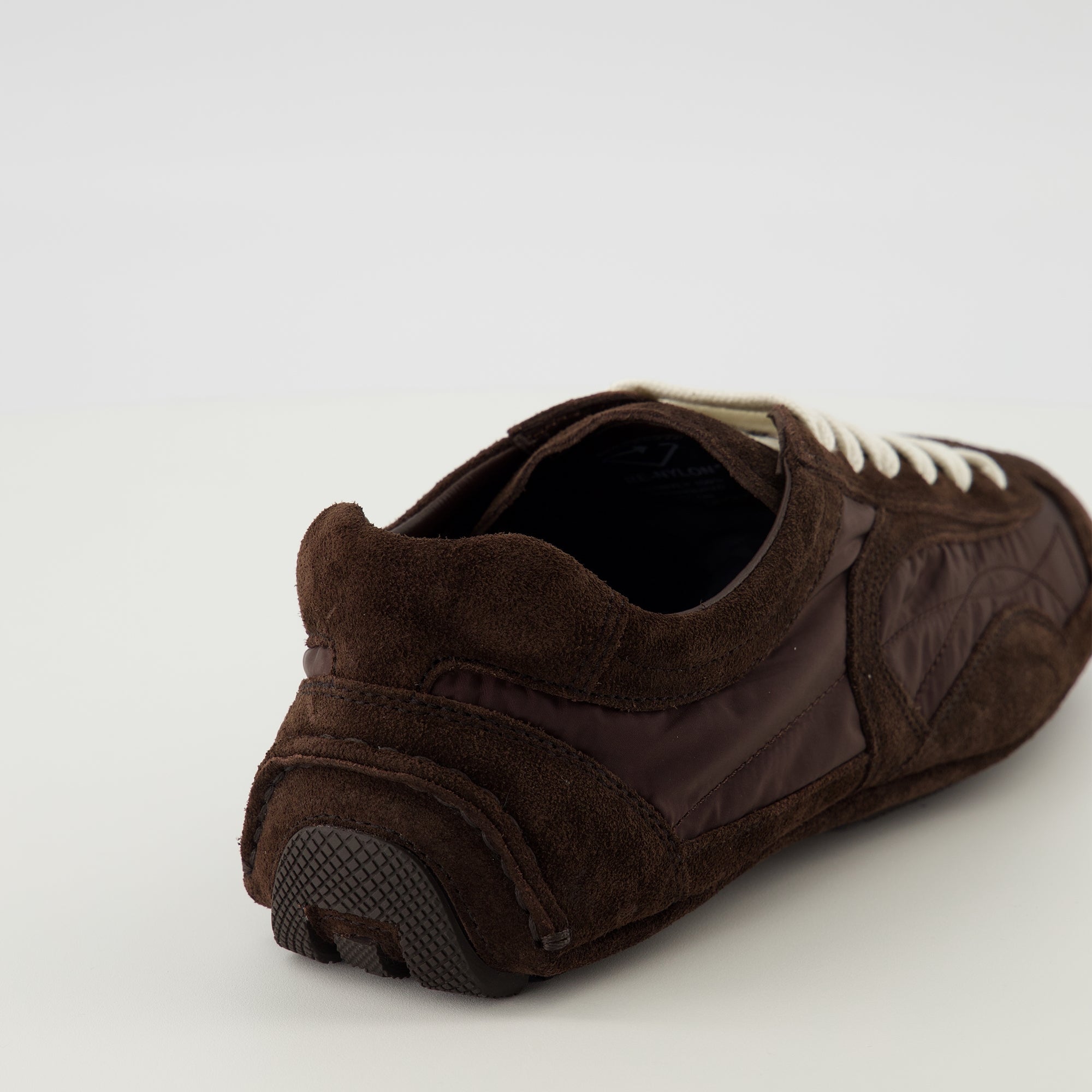 Image of Montecarlo Brown Sneakers by Prada for Women - Season Spring-Summer 2026 - Back View