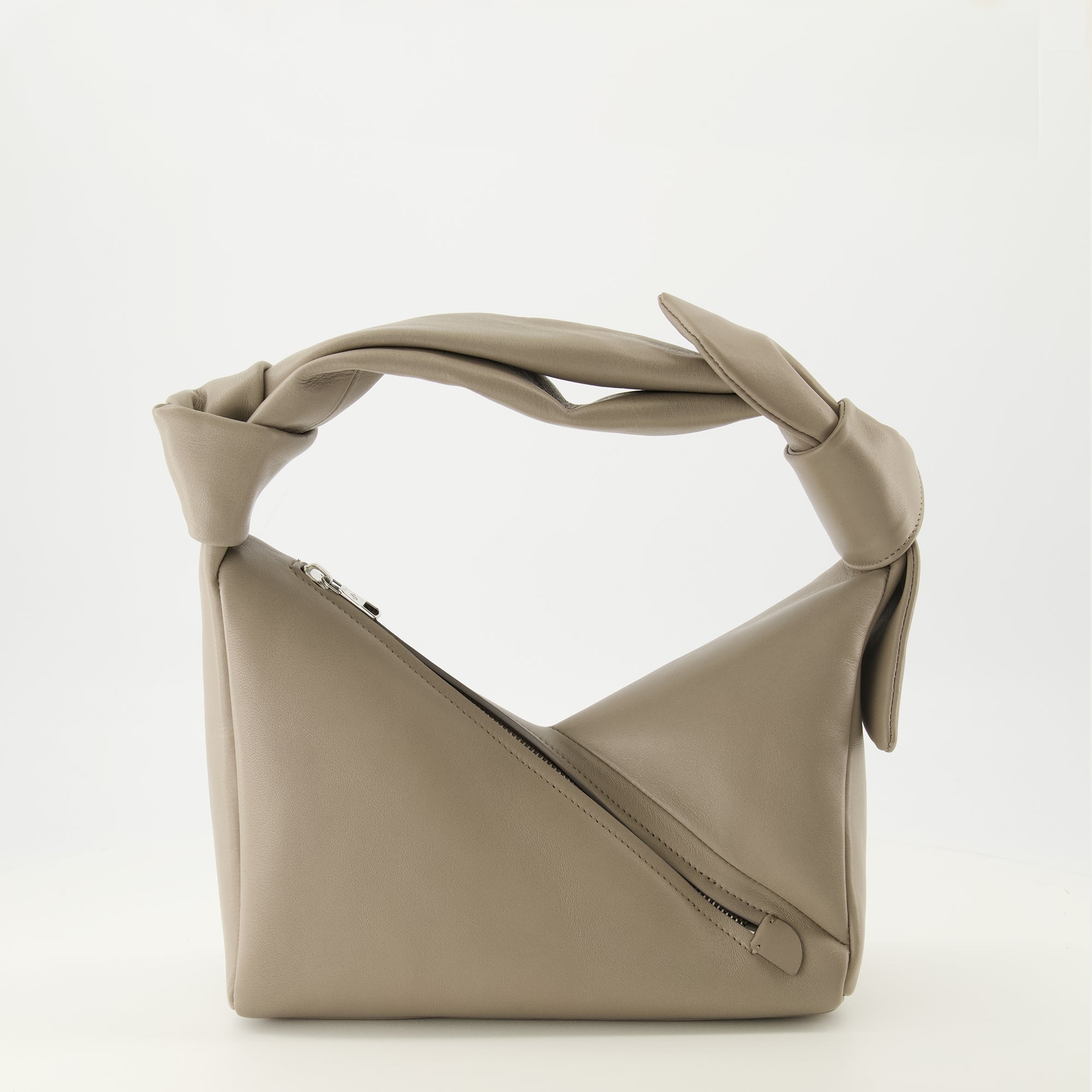 Image of Gray Leather Bag by Patou for Women - Season Spring-Summer 2026 - Back View