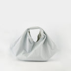 origami bag, cotton bag, grey blue bag, unisex accessory, versatile design
