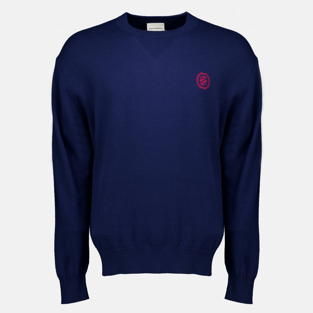 Jersey de lana D Miror azul marino