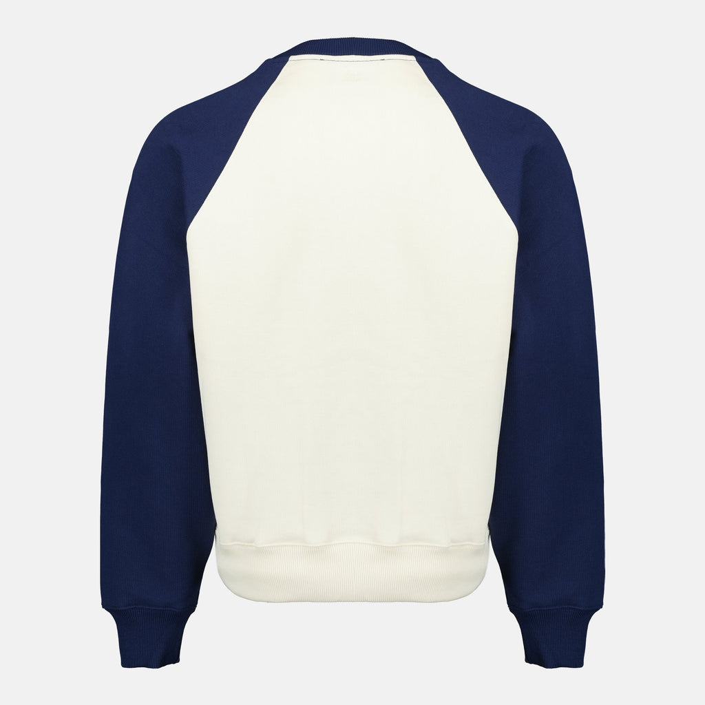 Bilde av Sweatshirt ami de coeur vevd i blått og hvitt av Ami PARIS for Unisex - Sesong Vår-Sommer 2026 - Bakvisning