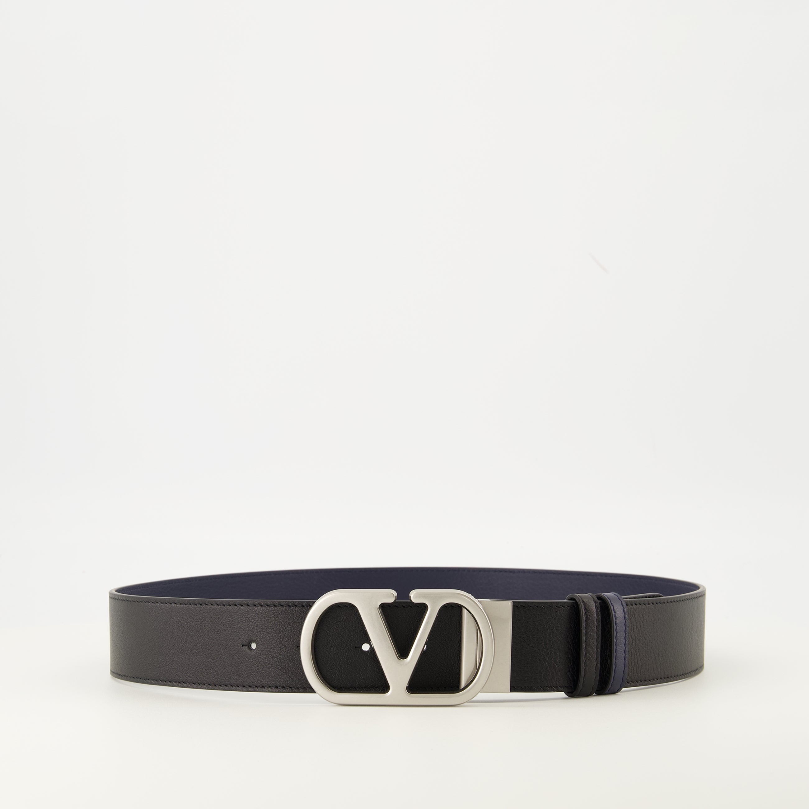 Valentino Garavani belt, Reversible belt, VLogo accessory, Luxury belt, Adjustable leather belt