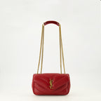 Image du Sac Mini Loulou Rouge par Saint Laurent pour Femmes - Saison Printemps-Été 2026 - Vue de Face