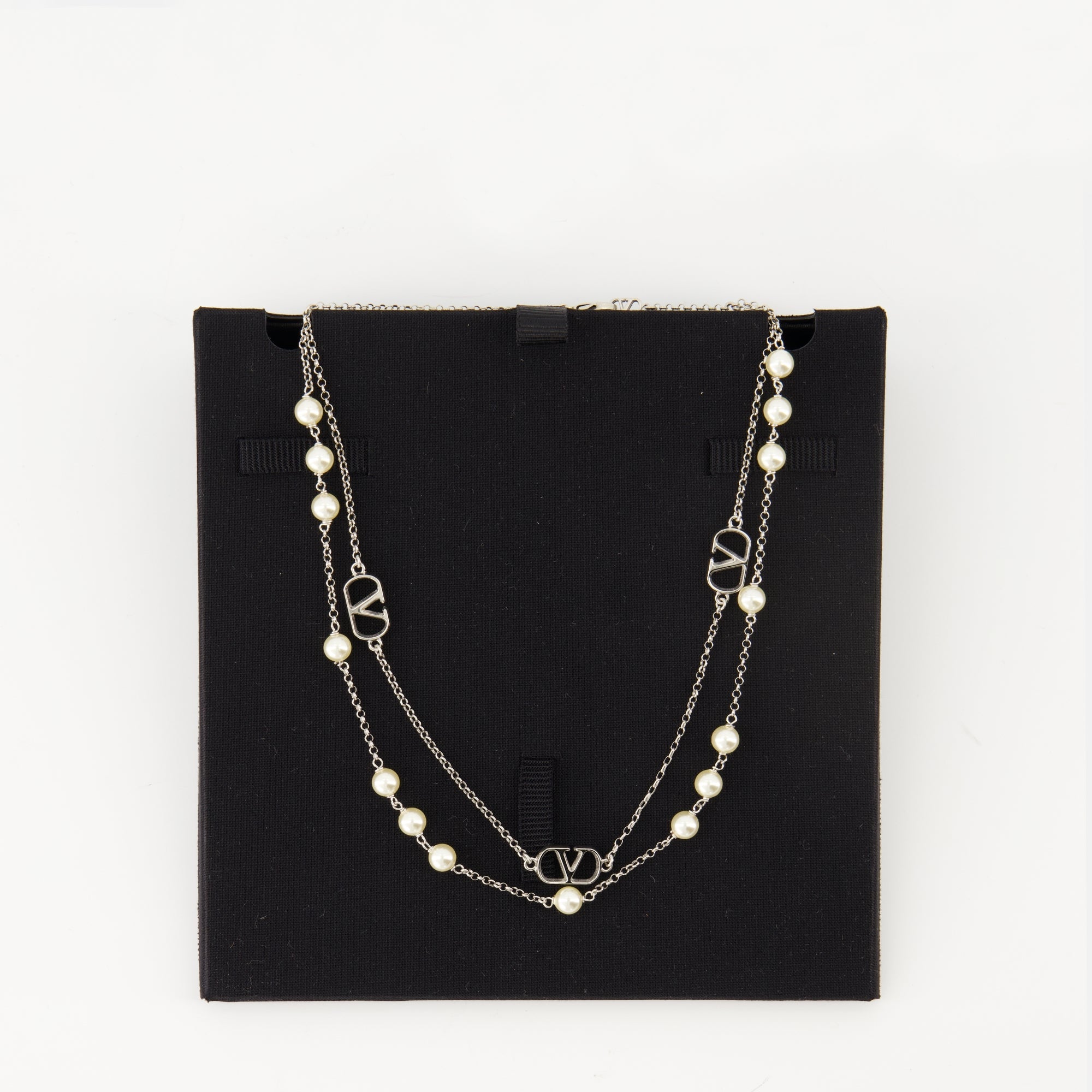 Valentino accessories, Swarovski collar, VLogo jewelry, metal collar, fashion jewelry