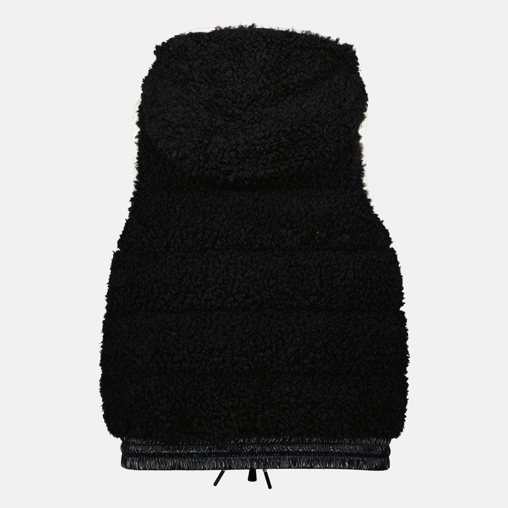 Moncler Grenoble, sleeveless jacket, quilted jacket, black outerwear, women's fashion