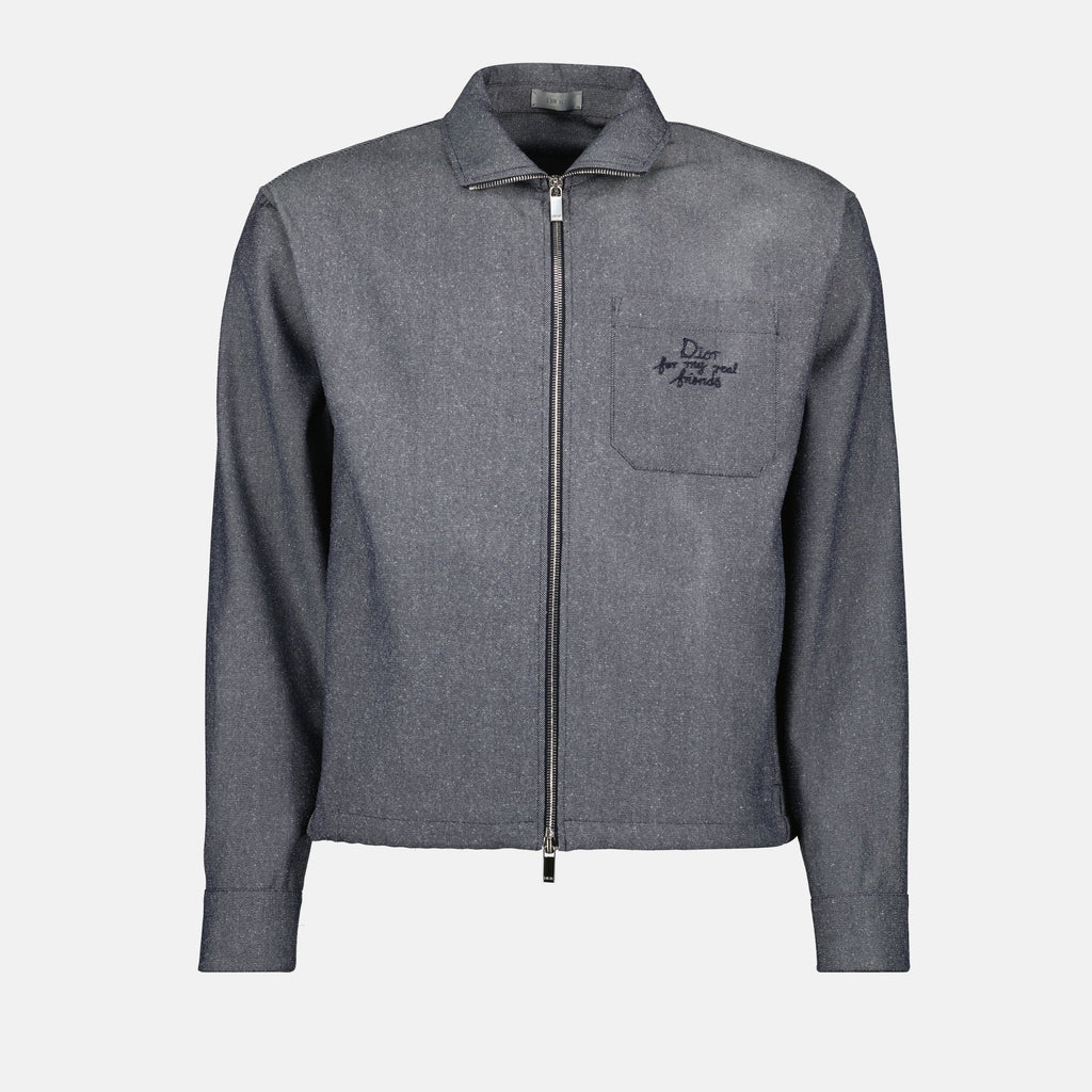 Dior jacket, Hylton Nel collaboration, gray jacket, designer outerwear, contemporary fashion